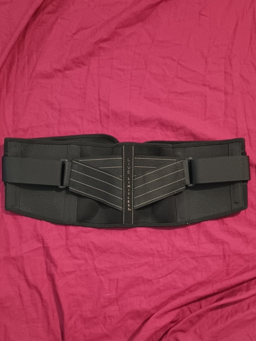 Live Limitless Black Back Support Belt Copper Fit S/M Waist Size 28"-39" New